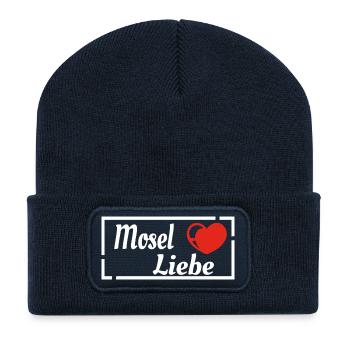 Moselle Love1 - Recycled Patch Beanie - french navy - Front