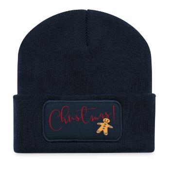 Christmas gingerbread - Recycled Patch Beanie - french navy - Front