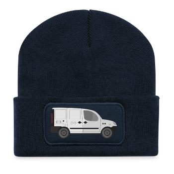 Lieferwagen - Recycelte Patch Beanie - French Navy - Vorne