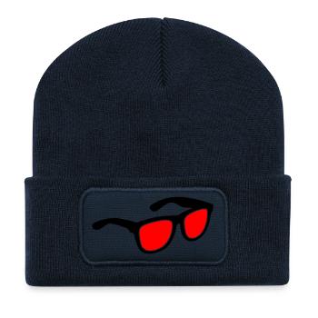 Lunettes de soleil - Beanie recyclé à patch - bleu marine - Devant