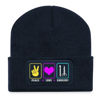Chirurg Chirurgie CTA - Recycelte Patch Beanie - French Navy - Vorne
