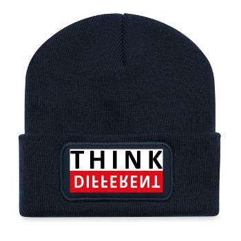 Think Different - Recycelte Patch Beanie - French Navy - Vorne
