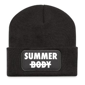 Summer Body - Out of shape Satire - Recycled Patch Beanie - dark grey - Front