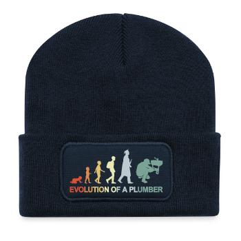 Plumber Evolution - Recycled Patch Beanie - french navy - Front