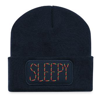 Chili peppers sleepy - Recycled Patch Beanie - french navy - Front
