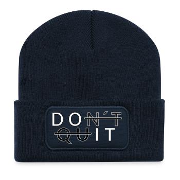 N’arrête pas _Do - Beanie recyclé à patch - bleu marine - Devant