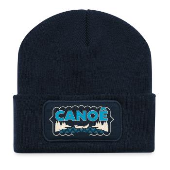 Kanufahren auf dem Sylvester Lake - Recycelte Patch Beanie - French Navy - Vorne