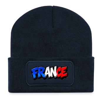 France Graffiti - Recycled Patch Beanie - french navy - Front