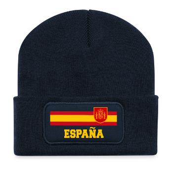 SPANIEN SPAIN España EUROPA SPANISCHE SPORT FAN - Recycelte Patch Beanie - French Navy - Vorne