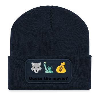 Wolf Freedom and Profit – rate mal, was ist der Film? - Recycelte Patch Beanie - French Navy - Vorne