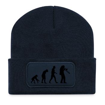 Trombone - Recycelte Patch Beanie - French Navy - Vorne