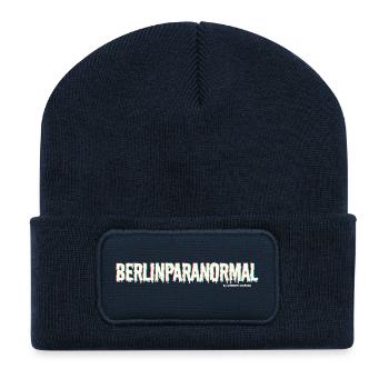 Berlinparanormal Horror & Mystery Berlin - Recycelte Patch Beanie - French Navy - Vorne