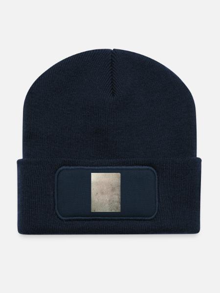 Vintage Beton Mauer - Recycelte Patch Beanie - French Navy