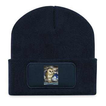 Moon Watch - Recycled Patch Beanie - french navy - Front