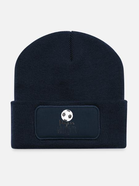 Papas Volltreffer - Recycelte Patch Beanie - French Navy
