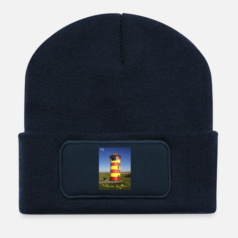 Pilsumer Leuchtturm - Recycelte Patch Beanie - French Navy