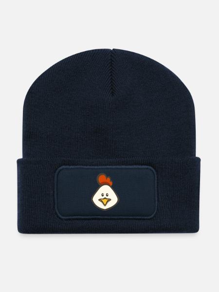 hen - Recycled Patch Beanie - french navy
