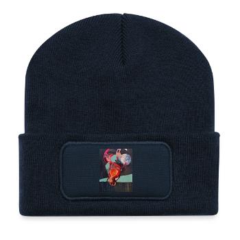 Bull Series - Recycelte Patch Beanie - French Navy - Vorne