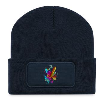 DOVE OF PEACE - Recycelte Patch Beanie - French Navy - Vorne
