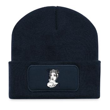 Beauty.png - Recycelte Patch Beanie - French Navy - Vorne