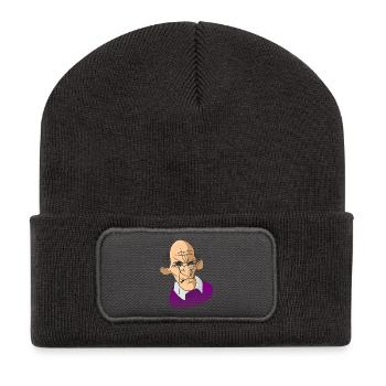 OldMann - Recycelte Patch Beanie - Dunkelgrau - Vorne
