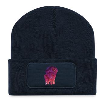 Kids Elephant Wasserfarbe - Recycelte Patch Beanie - French Navy - Vorne
