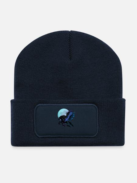 Black Pegasus - Recycled Patch Beanie - french navy