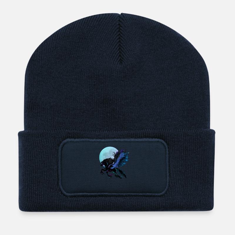 Black Pegasus - Recycled Patch Beanie - french navy
