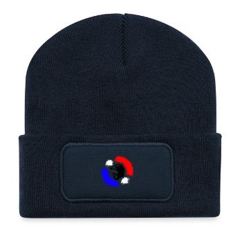 sapeur pompier de france - Beanie recyclé à patch - bleu marine - Devant