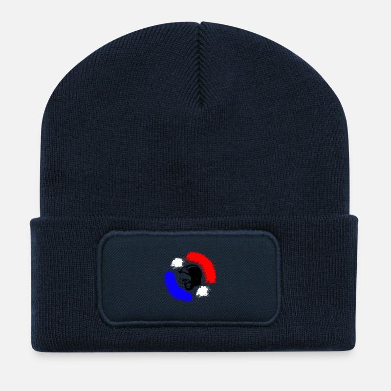 Feuerwehrmann in Frankreich - Recycelte Patch Beanie - French Navy