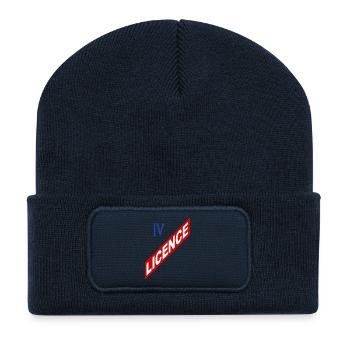 Lizenz 4 - Recycelte Patch Beanie - French Navy - Vorne