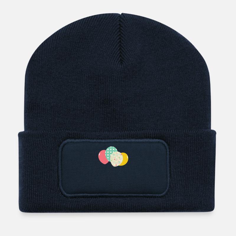 luftballons - Recycelte Patch Beanie - French Navy