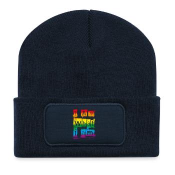 I AM WHAT I AM - Recycled Patch Beanie - french navy - Front