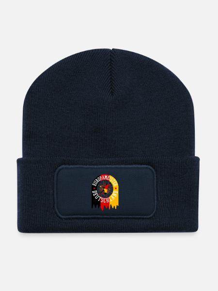 Europameister Deutschland - Recycelte Patch Beanie - French Navy
