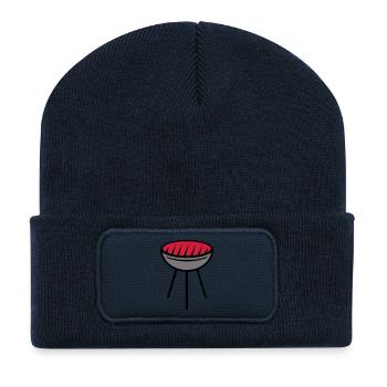 Grill - Beanie recyclé à patch - bleu marine - Devant