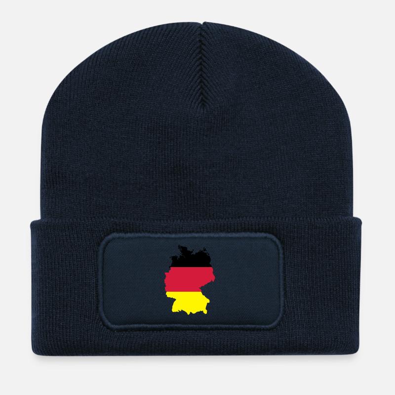 Germany - Recycled Patch Beanie - french navy