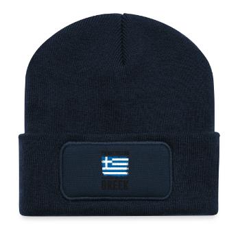 I'm Not Yelling I'm Greek - Recycled Patch Beanie - french navy - Front