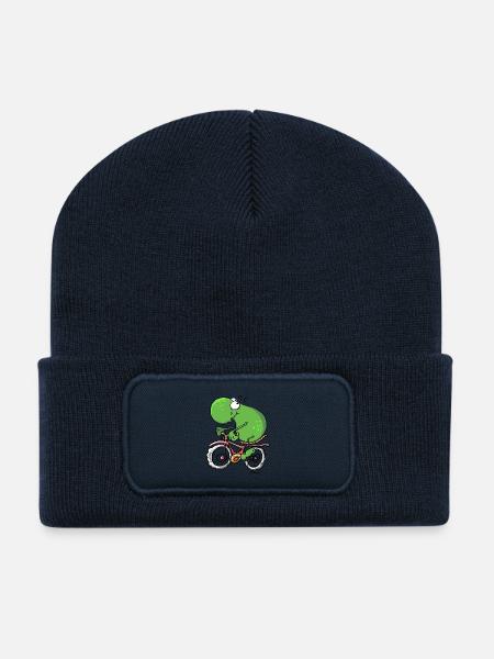 Radtour Frosch - Recycelte Patch Beanie - French Navy
