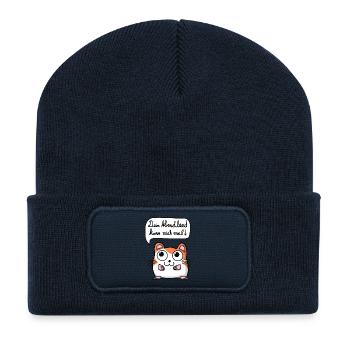 Dein Abendland - Recycelte Patch Beanie - French Navy - Vorne