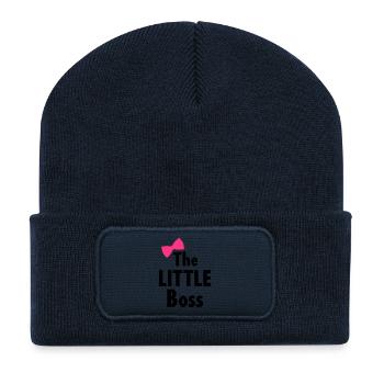 The little boss - Recycled Patch Beanie - french navy - Front