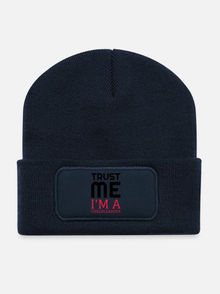 Cheerleading Cheerleader Sport Sportler Spieler - Recycelte Patch Beanie - French Navy
