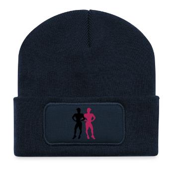 muscle woman fitness - Recycelte Patch Beanie - French Navy - Vorne