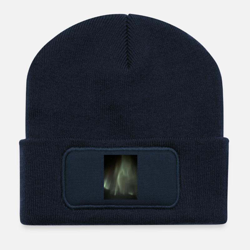 Das Oberlicht der Nordlichter - Recycelte Patch Beanie - French Navy