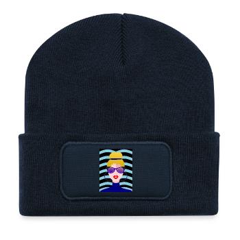 WIFE. DAUGHTER. ADOLESCENT. WOMEN'S DAY - Recycled Patch Beanie - french navy - Front