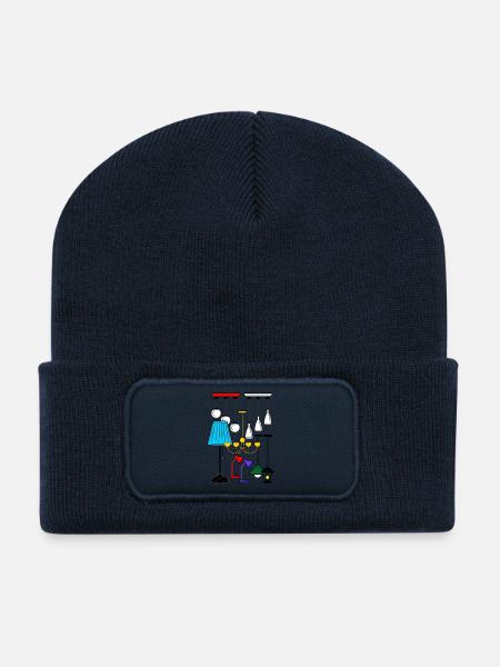 Beleuchtung Lampen Shop - Recycelte Patch Beanie - French Navy