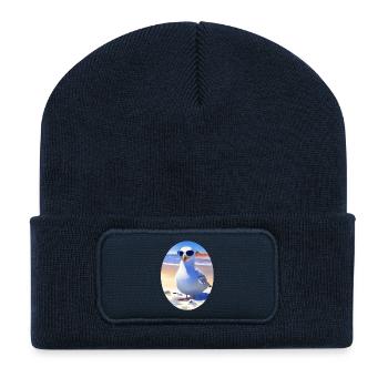 Cool seagull - Recycled Patch Beanie - french navy - Front