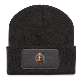 Sweet Lady - Recycelte Patch Beanie - Dunkelgrau - Vorne