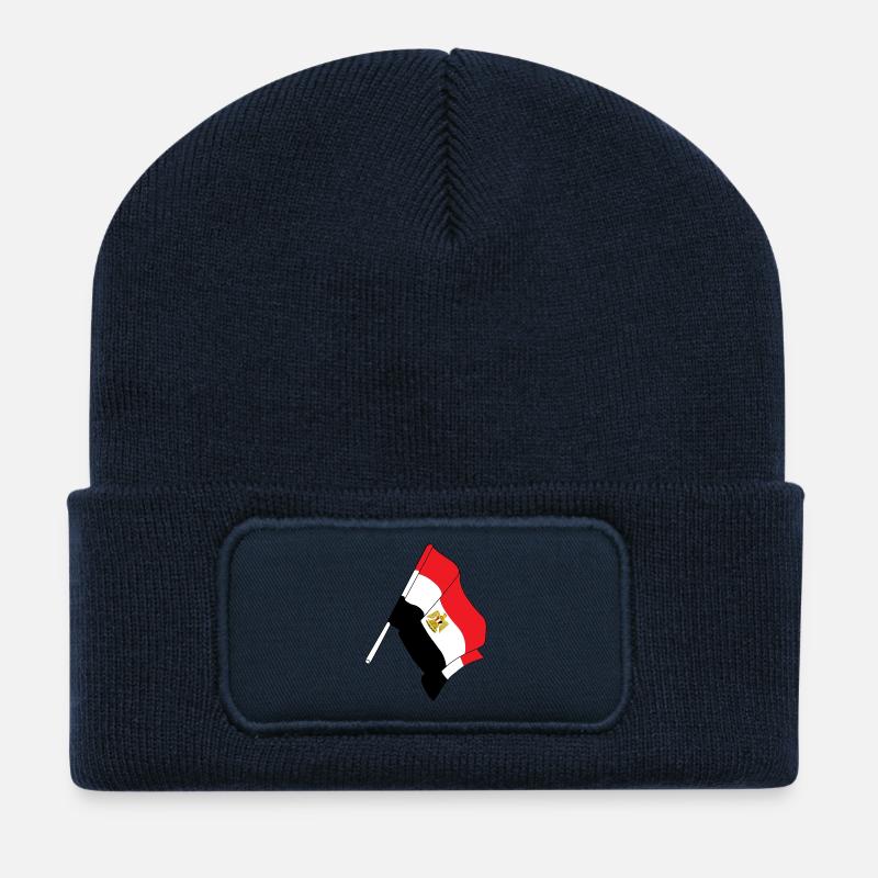 Flagge: Egypt - Recycelte Patch Beanie - French Navy