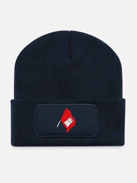 Flagge Hamburg - Recycelte Patch Beanie - French Navy