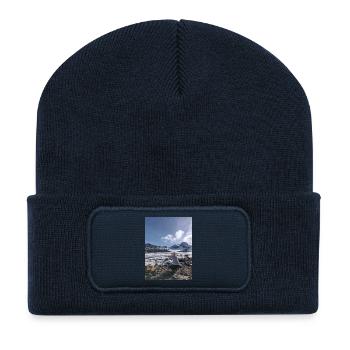 Glacier Saint Solin d'Arves - Beanie recyclé à patch - bleu marine - Devant